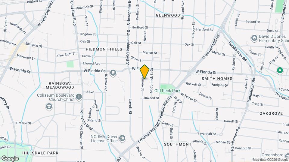 1521 Willomore St Map and Location Details