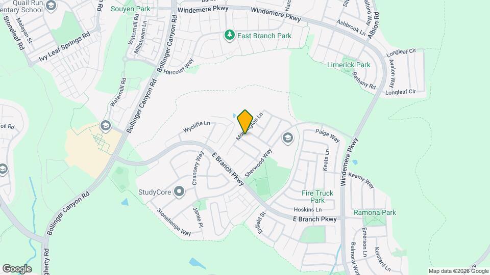 2580 Harlow Ln Map and Location Details