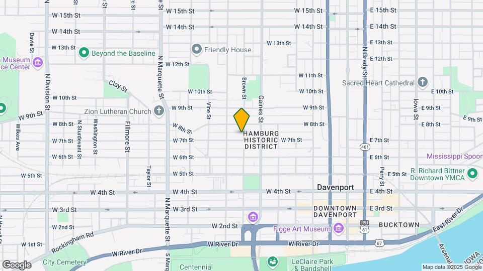 730 Brown St Map and Location Details