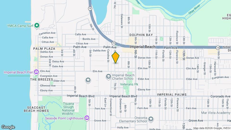 871 7th St, Unit Upstairs Map and Location Details