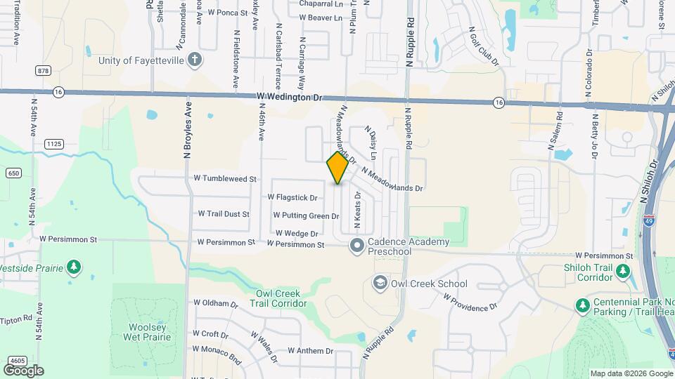649 N Longfellow Ln Map and Location Details