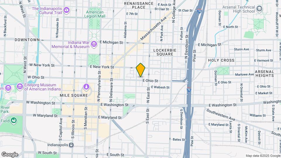 420 E Ohio St Map and Location Details