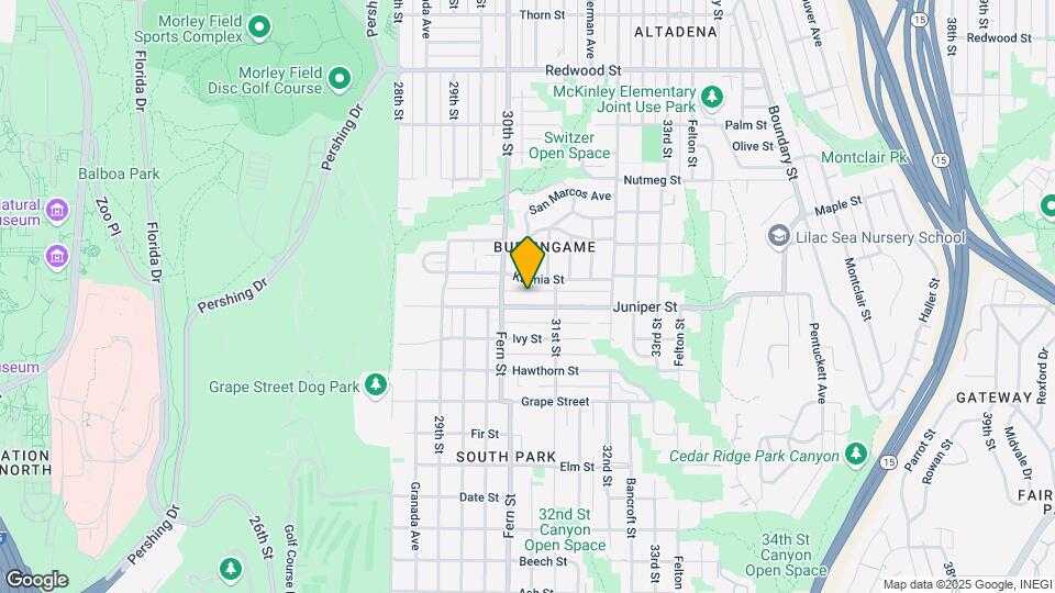 3044 Juniper St Map and Location Details