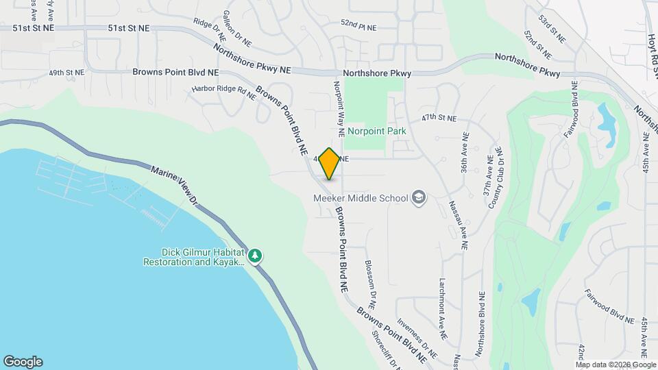 3707 Browns Point Blvd Map and Location Details