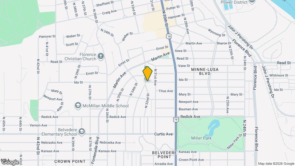 6751 N 33rd St Map and Location Details