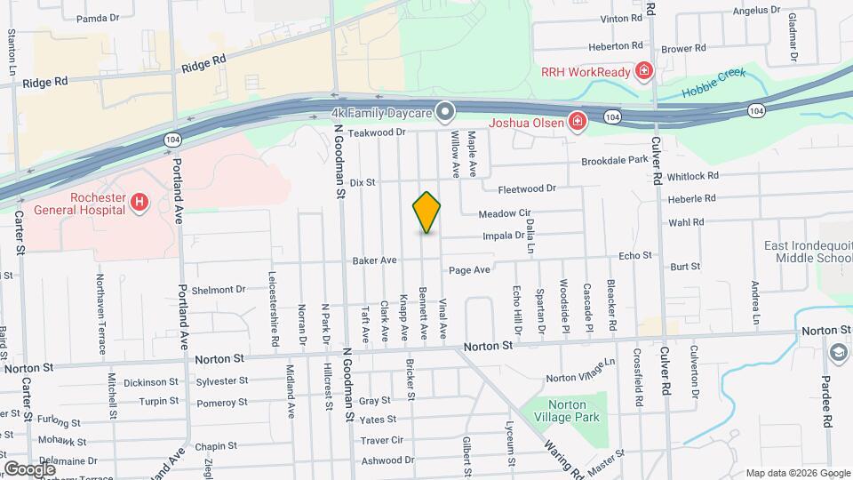 184 Bennett Ave Map and Location Details
