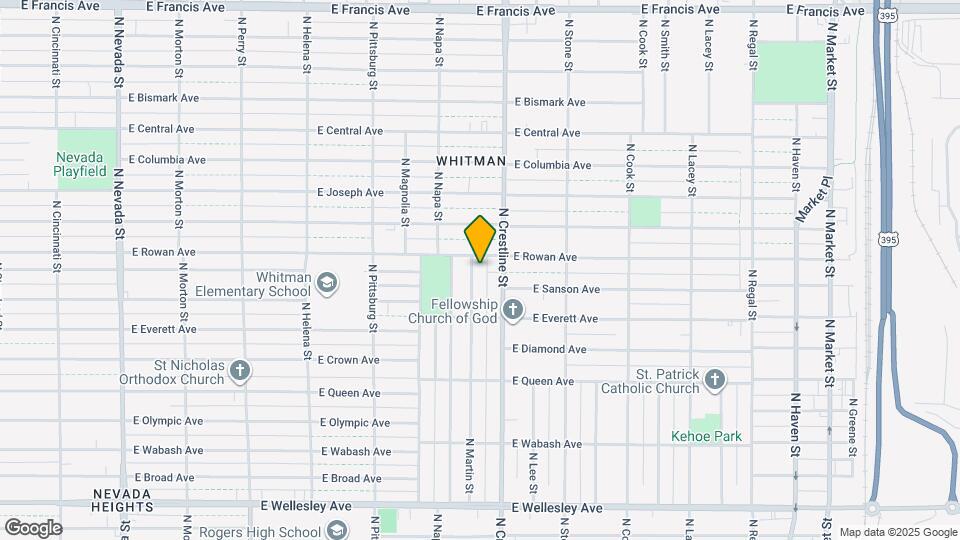 5420 N Martin St Map and Location Details