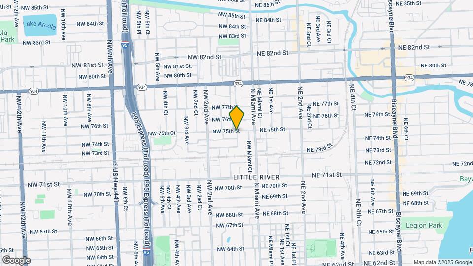7410-7416 NW Miami Pl Map and Location Details