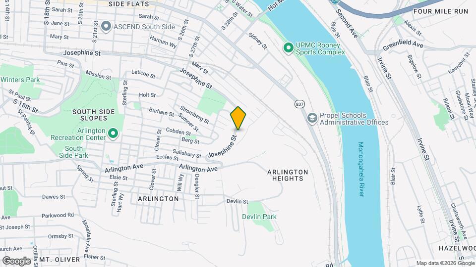 3213 Josephine St Map and Location Details