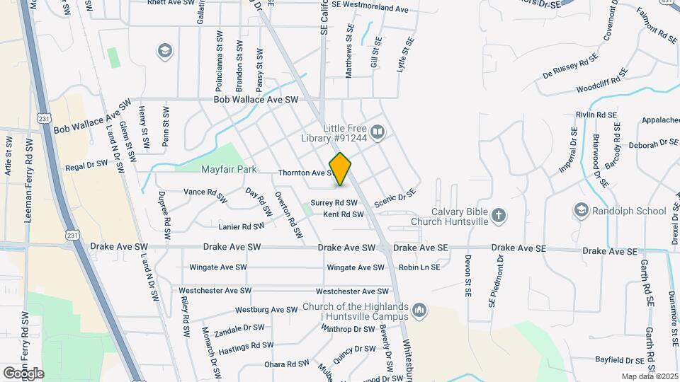 2709 Thornton Cir SW Map and Location Details