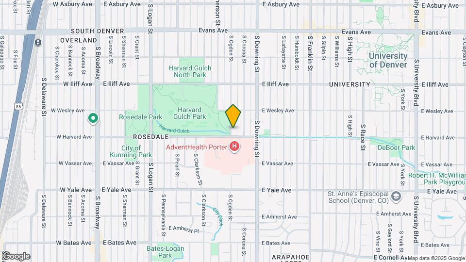 2474 S Ogden St Map and Location Details