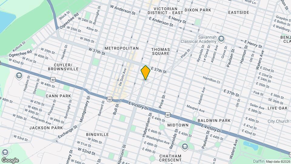 201 E 39th St, Unit B Map and Location Details