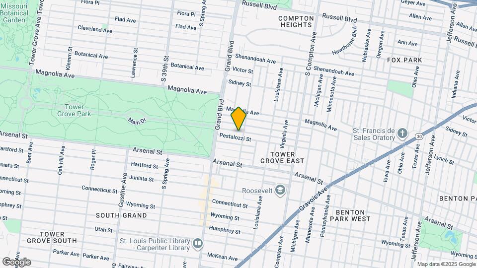 3511 Pestalozzi St Map and Location Details