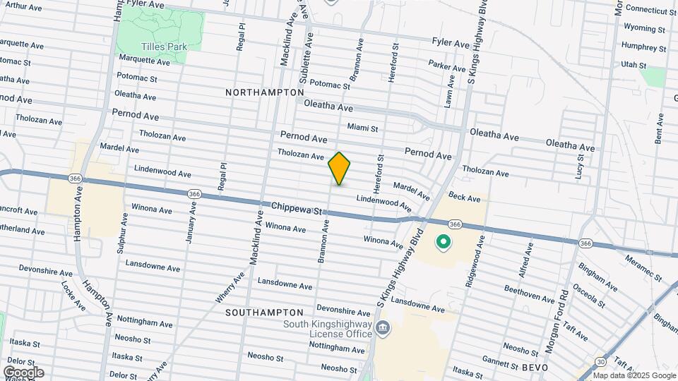 5065 Lindenwood Ave Map and Location Details