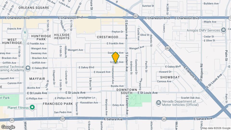 2005 E Oakey Blvd Map and Location Details