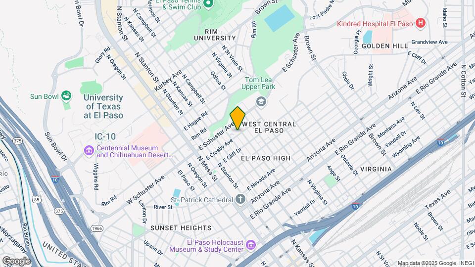 1603 N Florence St Mapa y Detalles de la Ubicación
