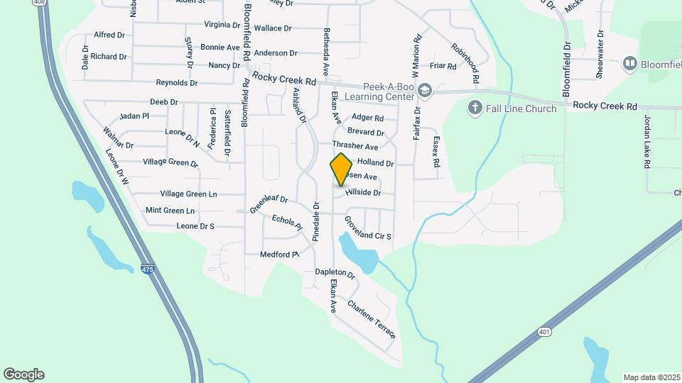 2489 Hillside Dr Map and Location Details