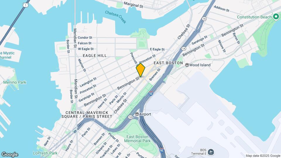 251 Bennington St, Unit 1 Map and Location Details