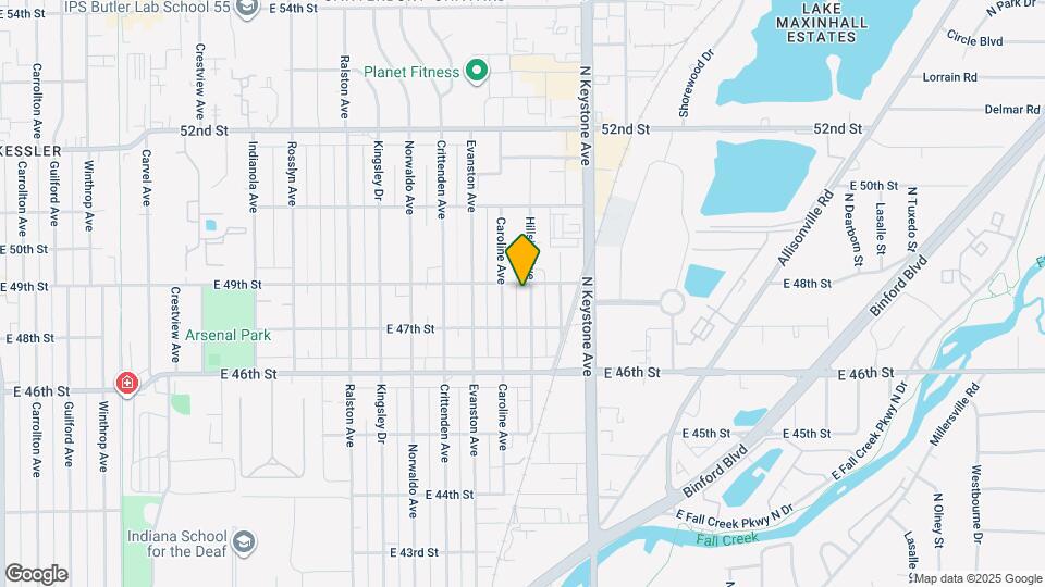4850 Hillside Ave Mapa y Detalles de la Ubicación