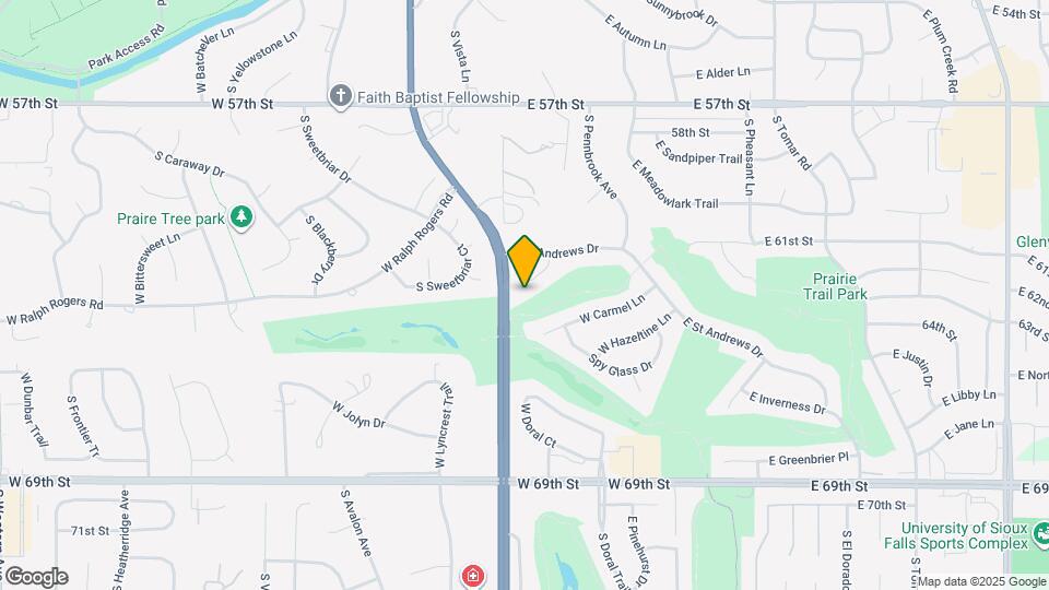 5116 S St Andrews Cir Map and Location Details