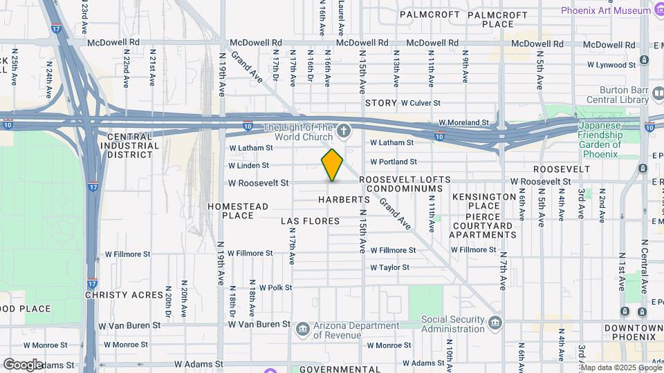 Roosevelt Bungalows Mapa y Detalles de la Ubicación