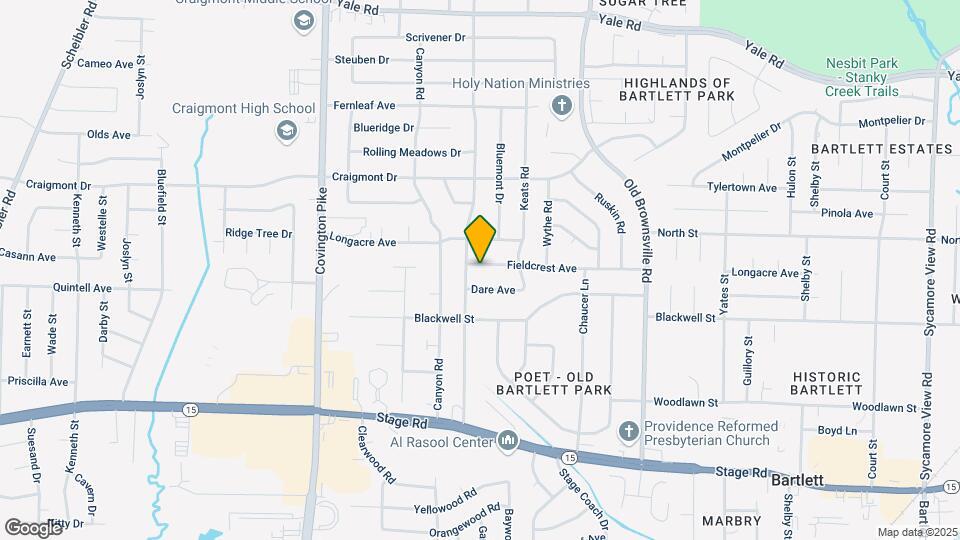 5273 Fieldcrest Ave Map and Location Details
