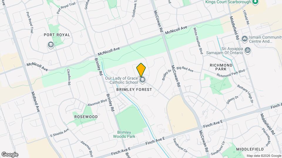 100 Brimwood Blvd Map and Location Details