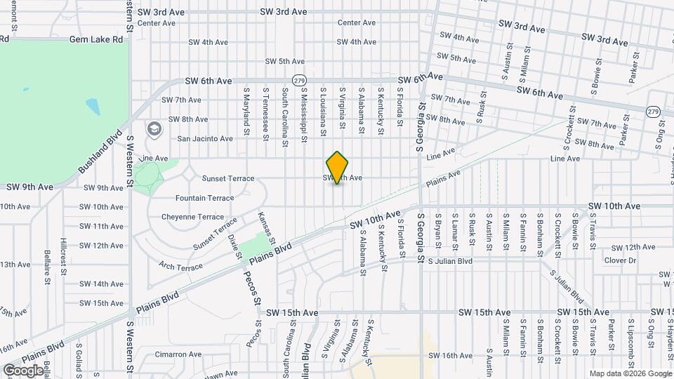 906 S Virginia St Map and Location Details