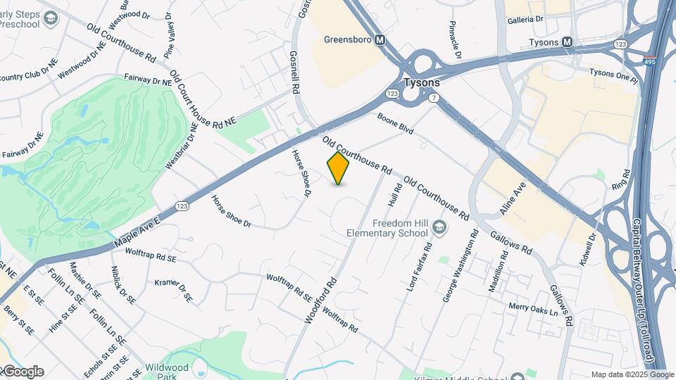 8401 Tysons Trace Ct Map and Location Details