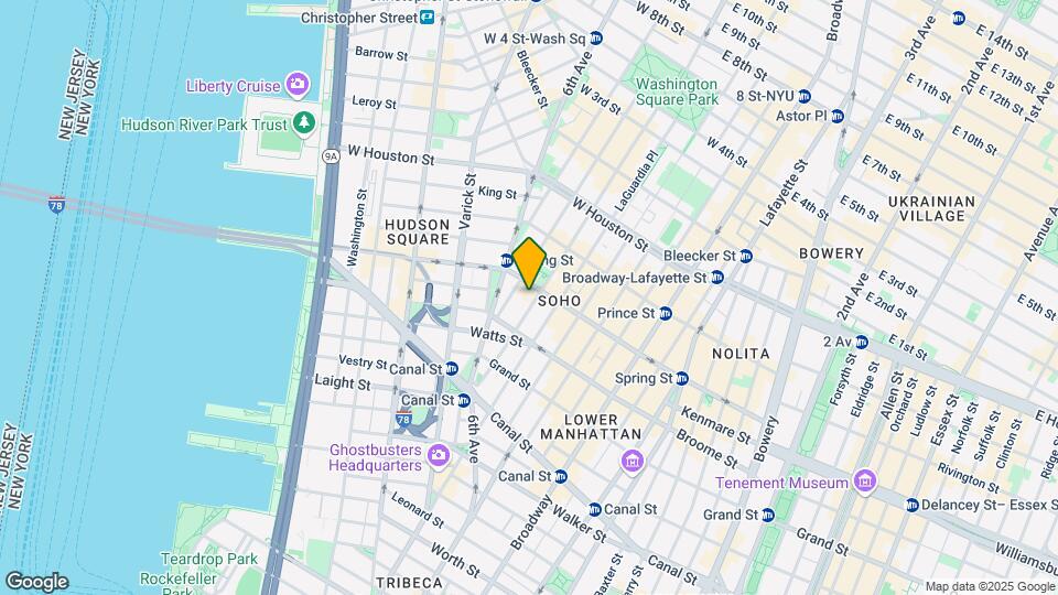 75 Thompson Street Mapa y Detalles de la Ubicación