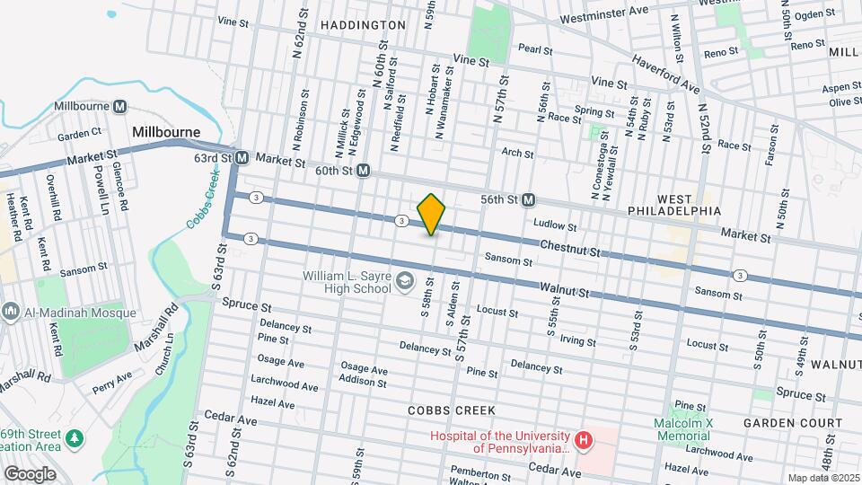 114 S 58th St Map and Location Details