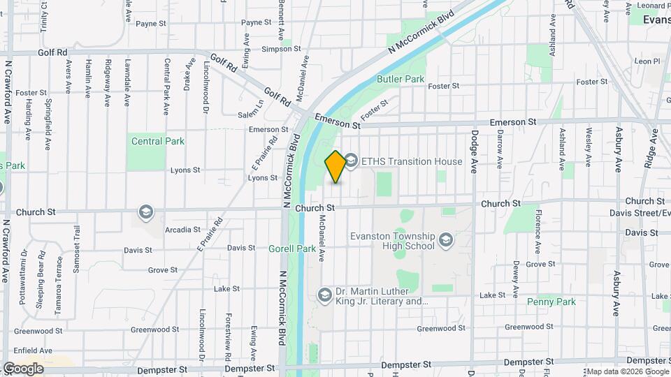 1720 Leland Ave Map and Location Details