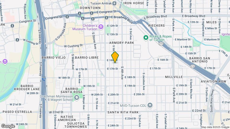 625-629 631 S 5th Ave Map and Location Details