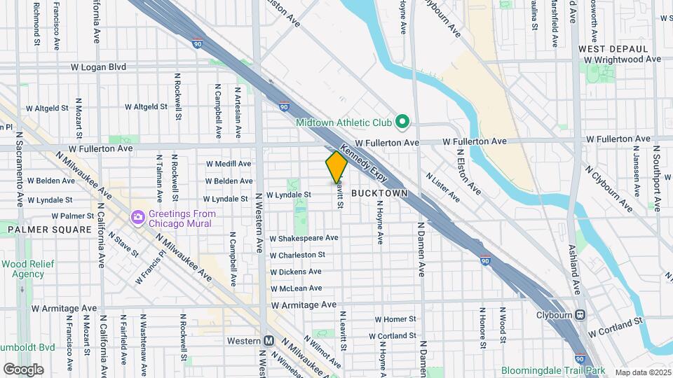 2302 N Leavitt St Mapa y Detalles de la Ubicación