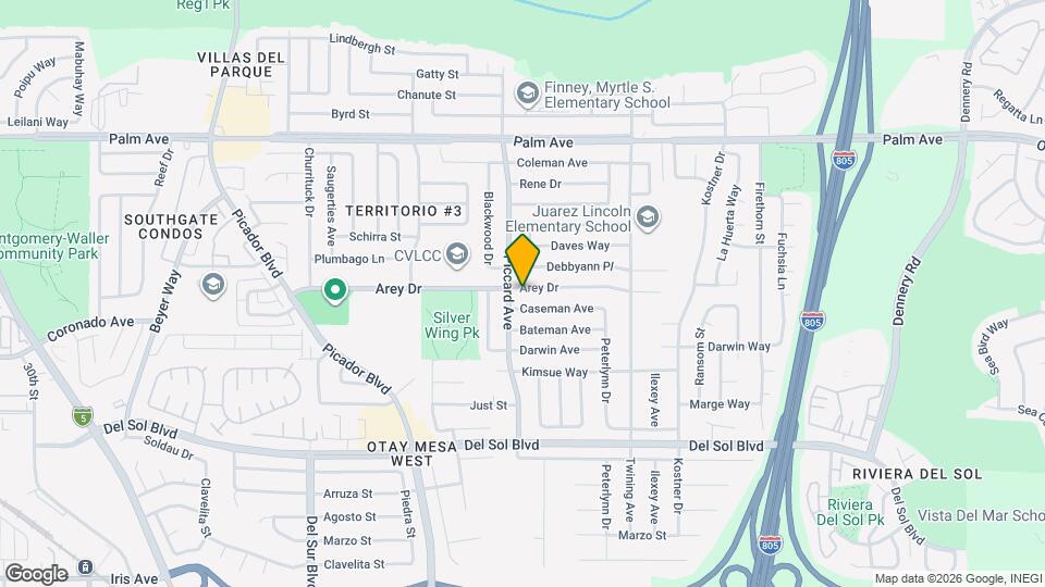 3927 Arey Dr Map and Location Details