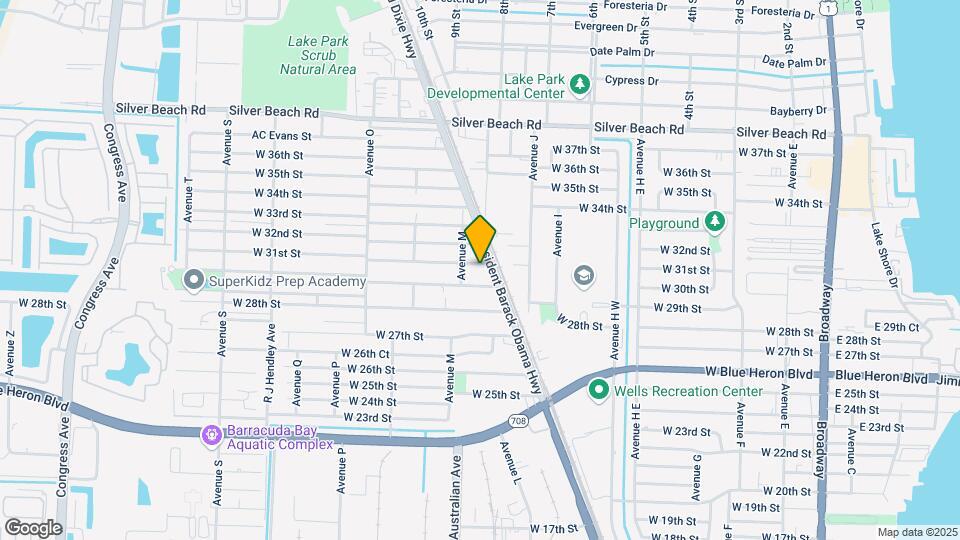 1021 W 31st St Map and Location Details