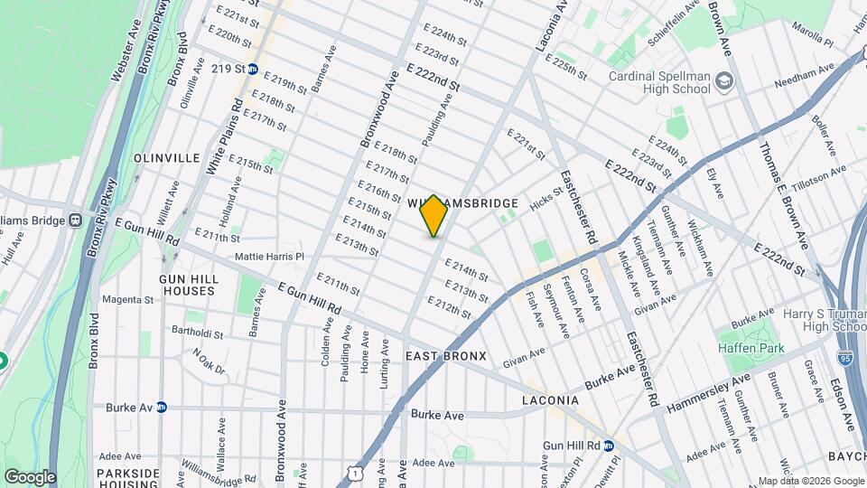 3641 Laconia Ave Map and Location Details