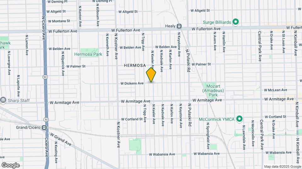 2054-2056 N Keeler Ave Map and Location Details