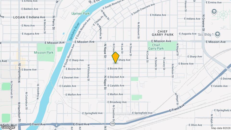 2101 E Boone Ave Map and Location Details