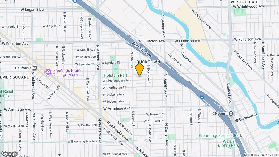 2134 W Shakespeare Ave, Unit 2r Map and Location Details