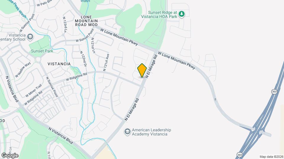 11836 W Morning Vista Dr Map and Location Details