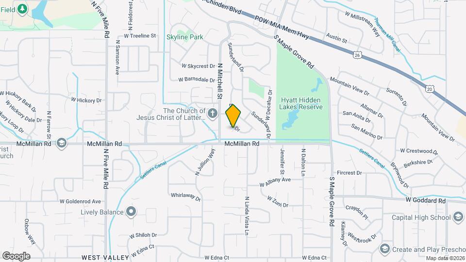 4817 N Burlington Cir Map and Location Details