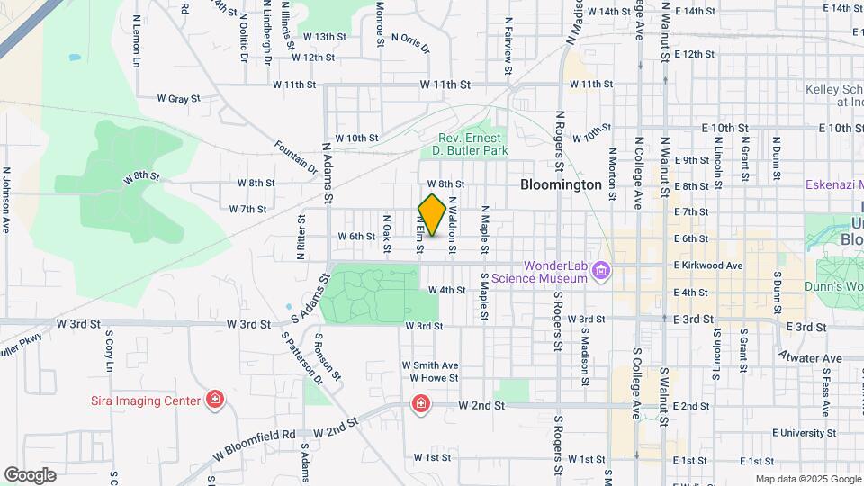 923 W 6th St Map and Location Details