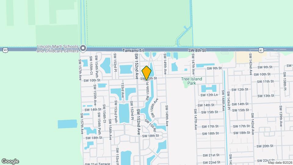 15011 SW 11th St Mapa y Detalles de la Ubicación