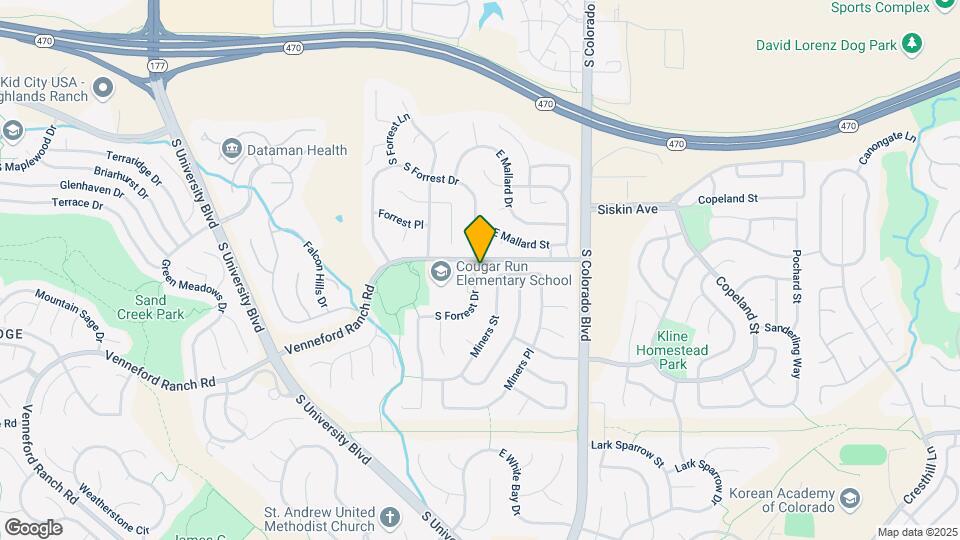 8812 S Forrest Dr Map and Location Details