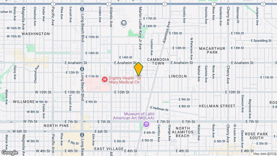 926 E 11th St Map and Location Details
