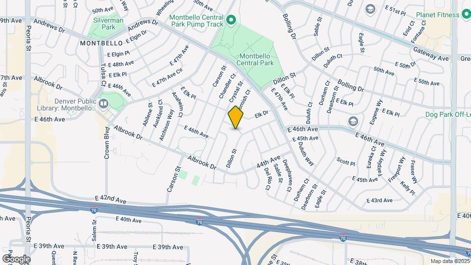 14378 E 47th Dr Map and Location Details