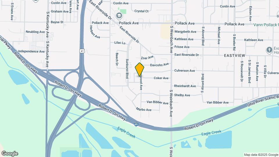 2713 S Rotherwood Ave Map and Location Details