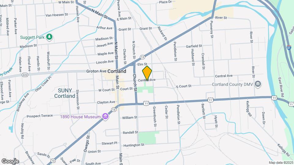 63 Central Ave Map and Location Details