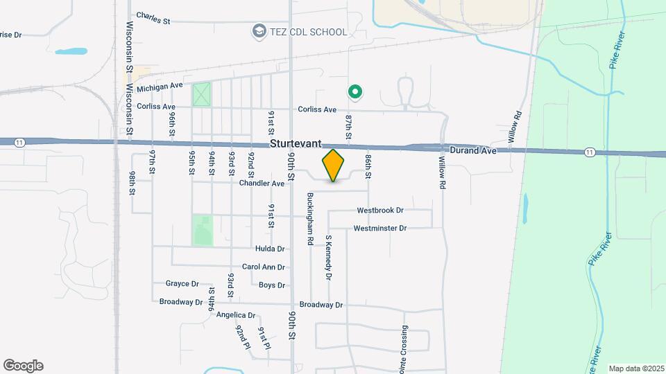 8716 Buckingham Dr Map and Location Details